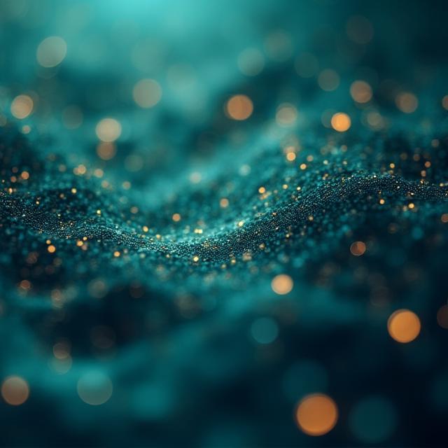 Abstract visualization of interconnected workforce data nodes