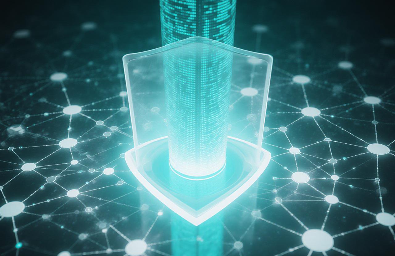 Conceptual visual of secure data pathways